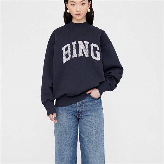 Anine Bing Bradie Sweatshirt, Navy 